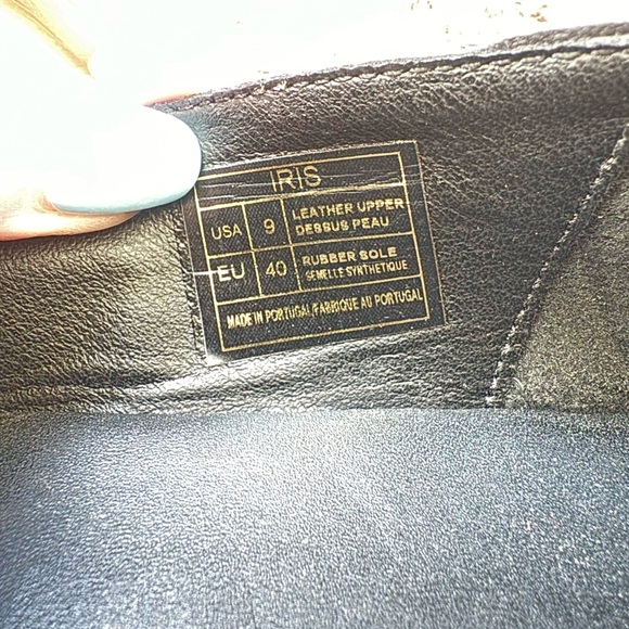 Black Suede Leather Maryjane Ballet Flat Size 40 9 9.5 - Picture 6 of 6